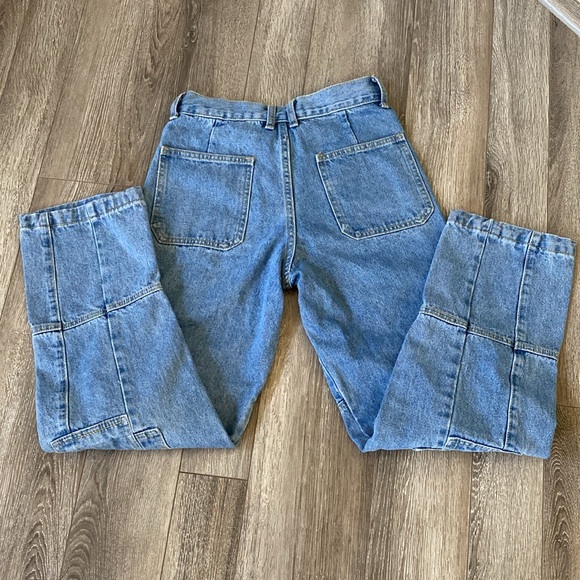 Lioness women’s Stacey cargo high rise denim jeans straight leg pants size: XS - Picture 4 of 6